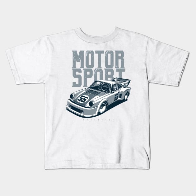 Motorsport Kids T-Shirt by Markaryan